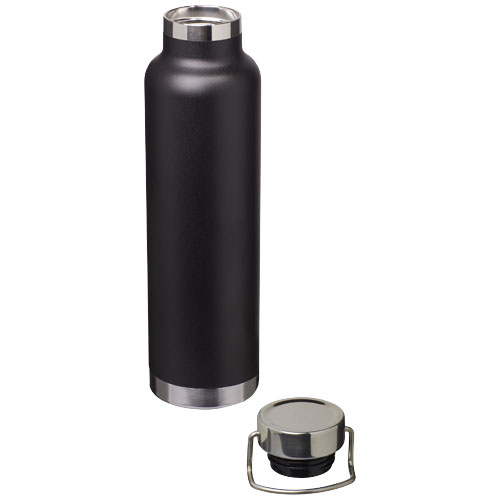 Thor 650 ml Kupfer-Vakuum Isoliersportflasche - schwarz