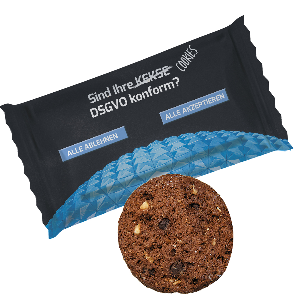 Bio Cookie Schoko-Haselnuss, ca. 7g, Flowpack