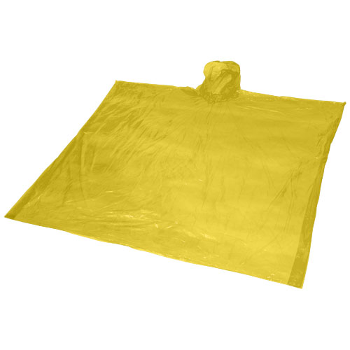 Ziva Einweg Regenponcho mit Hülle - gelb