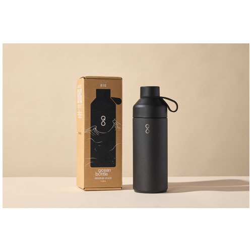 Big Ocean Bottle 1 L vakuumisolierte Flasche - obsidian-schwarz