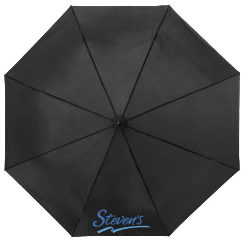 Ida 21,5" Kompaktregenschirm - schwarz