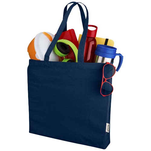 Odessa 220 g/m² GRS recycelte Baumwoll Tragetasche 13L - navy