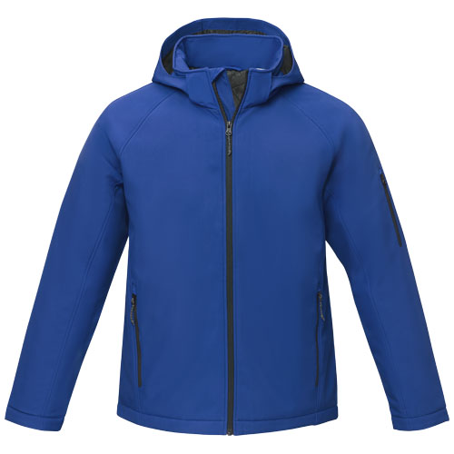 Notus wattierte Softshell Herrenjacke - blau / S