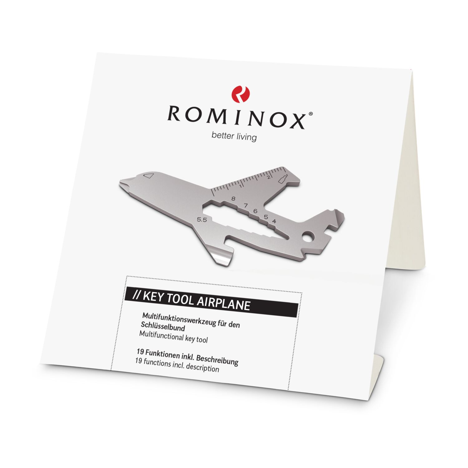 ROMINOX® Key Tool // Airplane - 19 Funktionen