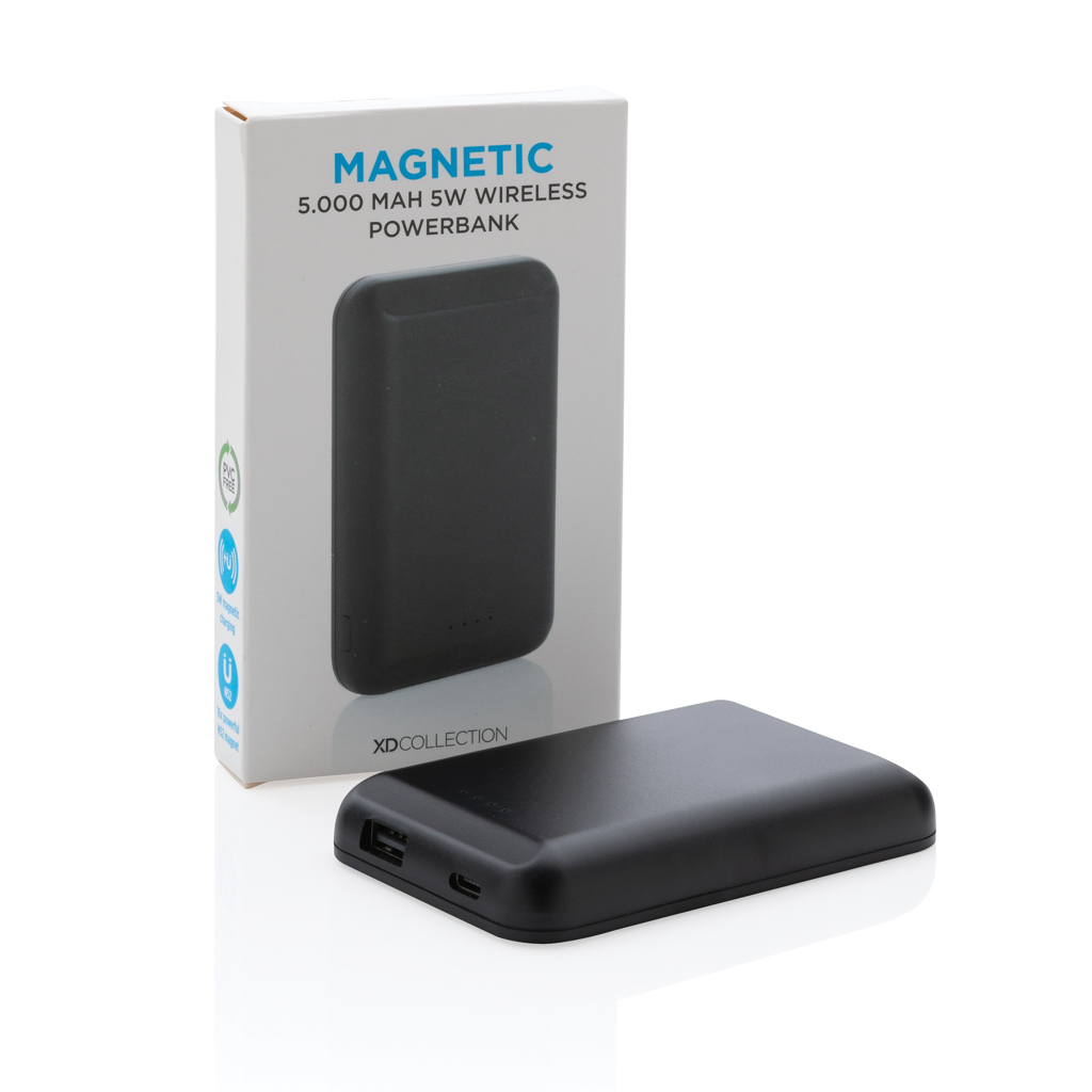 Magnetische 5.000 mAh Wireless Powerbank