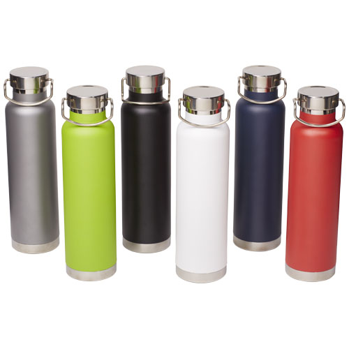 Thor 650 ml Kupfer-Vakuum Isoliersportflasche - schwarz