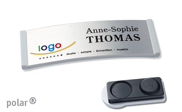 Namensschild polar® 20 "alu-complete"