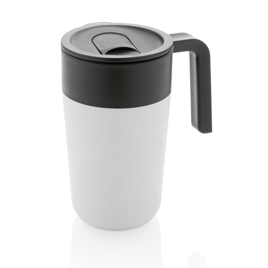 GRS recycelte PP und Stainless Steel Tasse mit Griff
