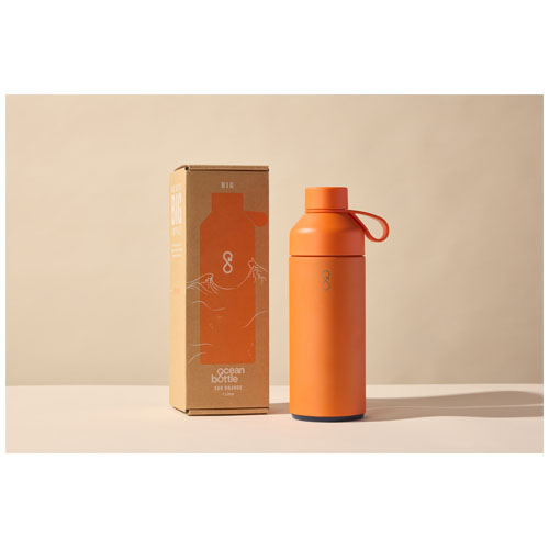 Big Ocean Bottle 1 L vakuumisolierte Flasche - sonnenorange