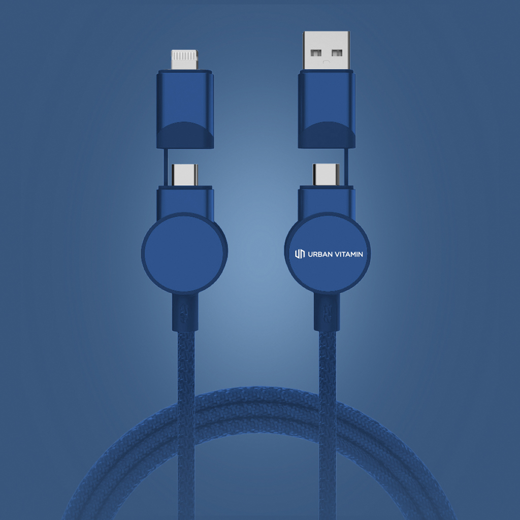 Oakland RCS rKunststoff 1,2m 6-in-1 Fast-Charging 45W Kabel