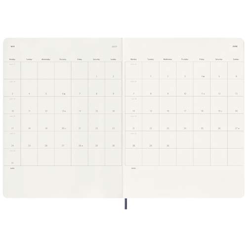 Moleskine Softcover 12 Monate Wochenkalender XL - saphir