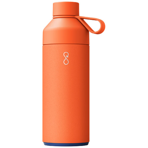 Big Ocean Bottle 1 L vakuumisolierte Flasche - sonnenorange