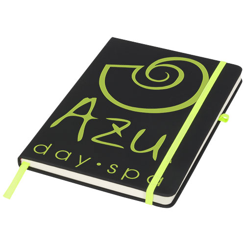 Noir A5 Notizbuch - schwarz / limone