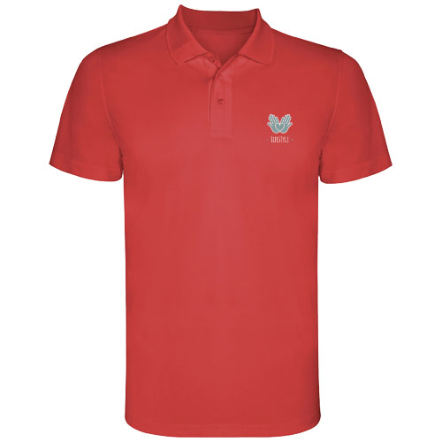 Monzha 150 g/m² Sport Poloshirt für Kinder - rot / 4