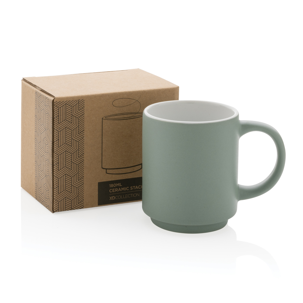 Stapelbare Keramiktasse, 180ml