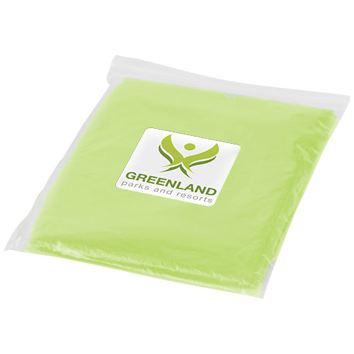Ziva Einweg Regenponcho mit Hülle - limone