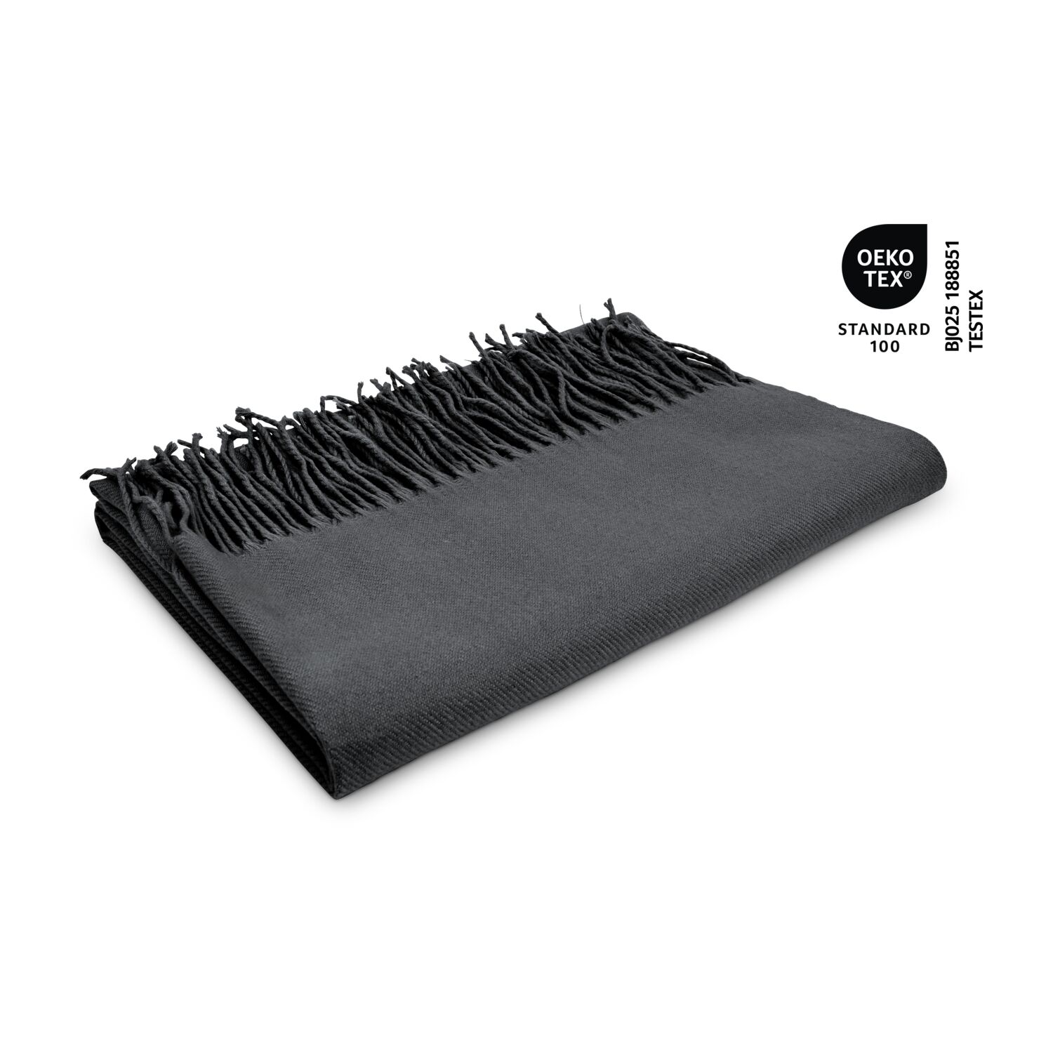 Schal Modena anthrazit - 60 x 180 cm, 230 g/m²