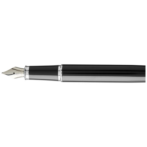 Parker IM Füllfederhalter (blaue Mine) - schwarz / chrom