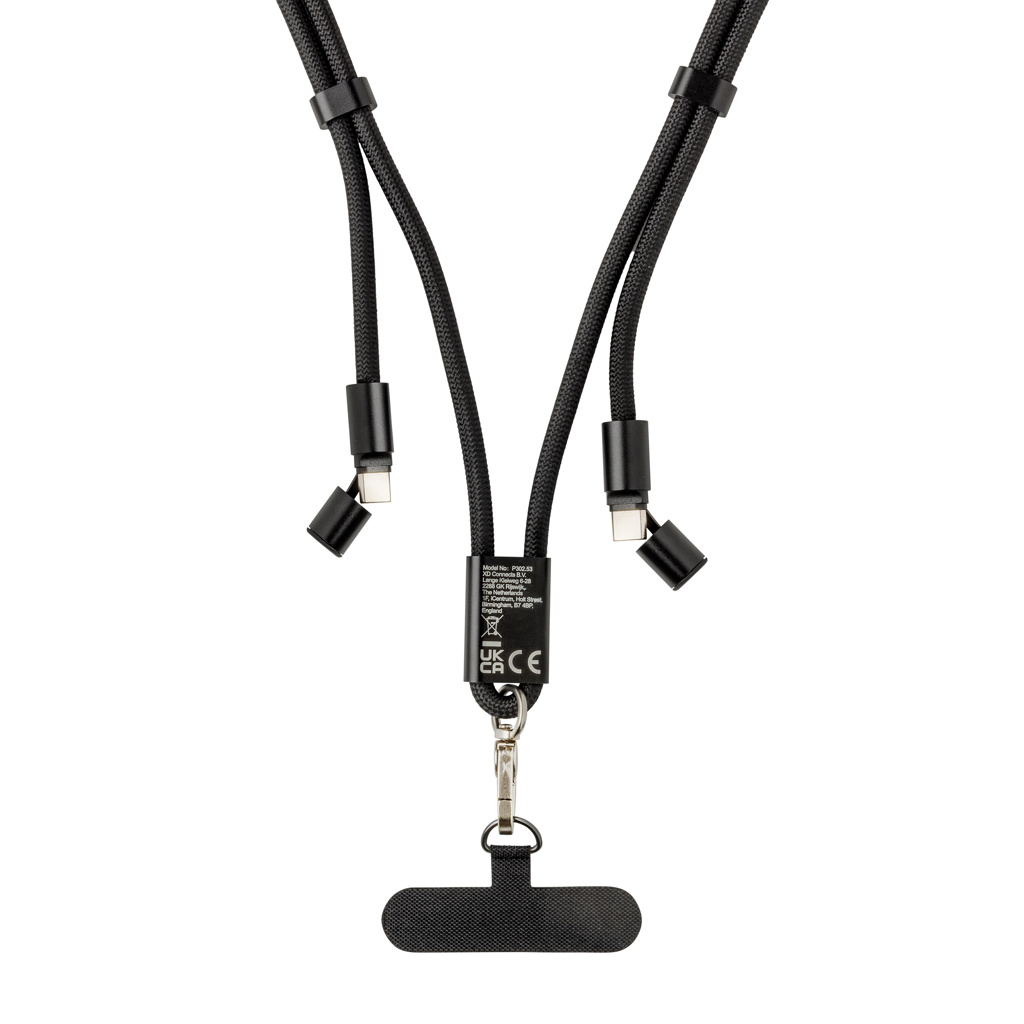 LoopAmp verstellbares 160cm 60W Telefonkabel aus RCS rPET