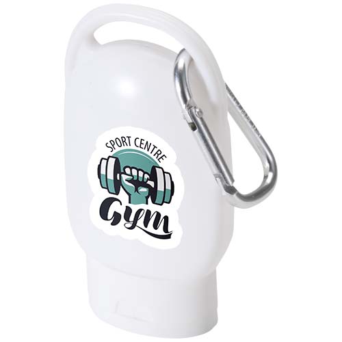 Rosie LSF 30 Sonnencreme mit Karabiner - weiss