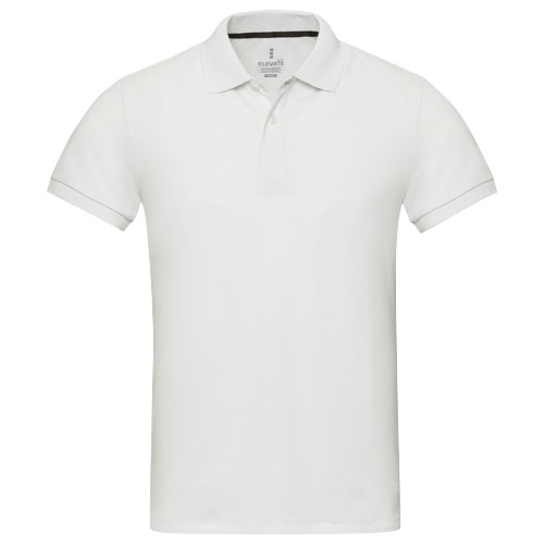 Emerald 200 g/m² Aware™ Polo Unisex aus recyceltem Material - weiss / XS