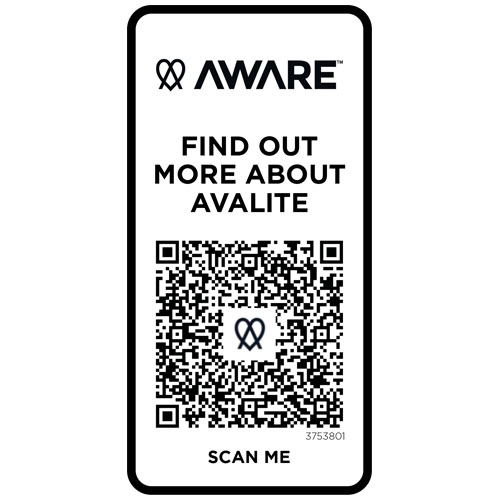 Avalite 160 g/m² Aware™ T-Shirt aus recyceltem Material Unisex - weiss / XS