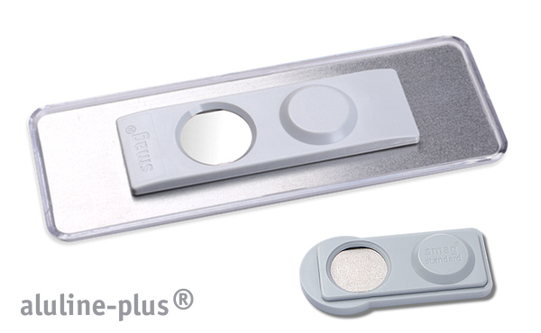 Namensschild aluline-plus® 25 "logo-print"