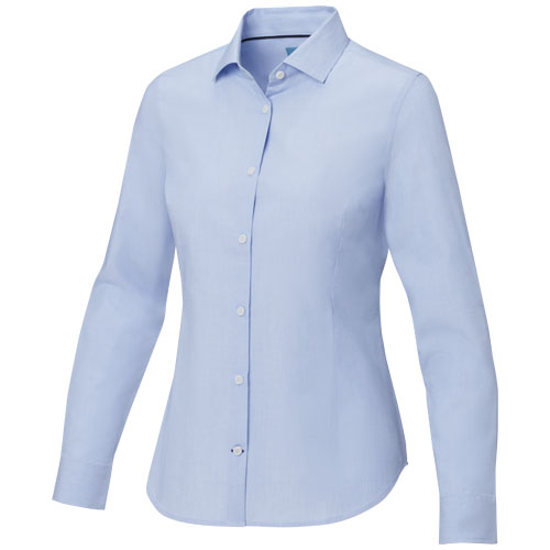 Cuprite Langarm Shirt aus Bio-Baumwolle für Damen - hellblau / XS