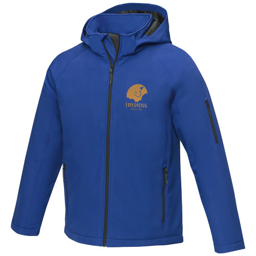Notus wattierte Softshell Herrenjacke - blau / S