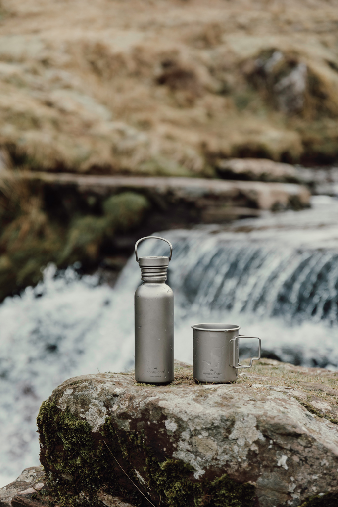 Nordic Drift Trail Ultraleichte Titan-Wasserflasche 600ml