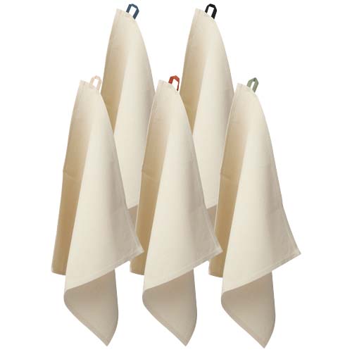 Alora 200 g/m² Küchenhandtuch aus recycelter Baumwolle - oatmeal