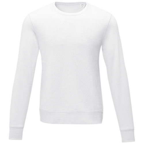 Charon 240 g/m² Herrenpullover mit Rundhalsausschnitt - weiss / XS