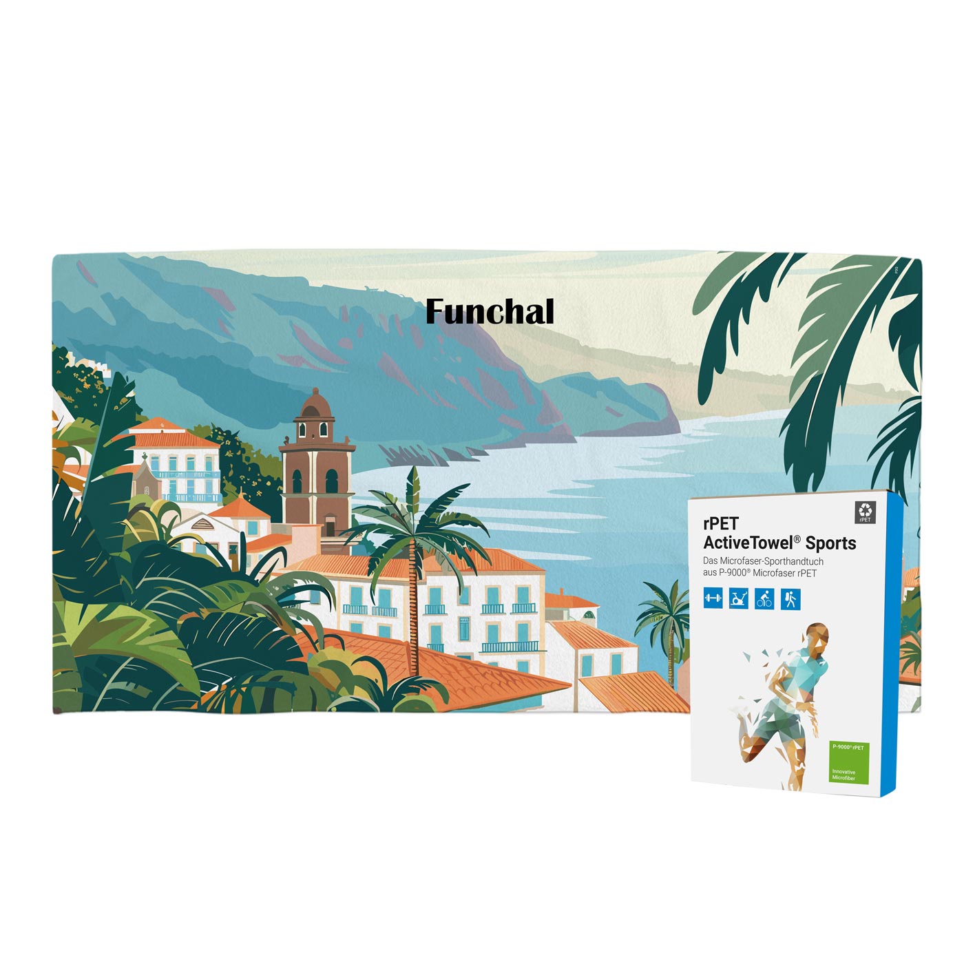 rPET ActiveTowel® Sports 130x70 cm, All-Inklusive-Paket