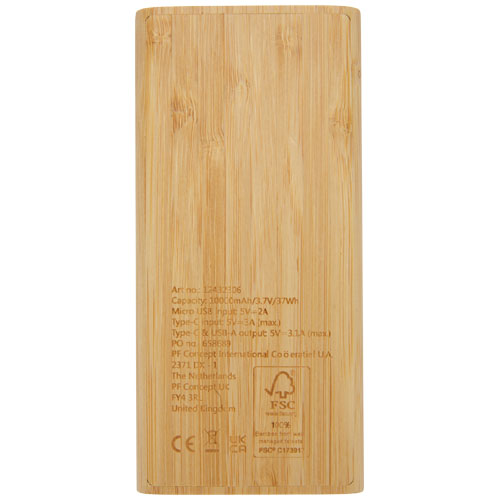 Tulda 10.000 mAh Powerbank aus Bambus