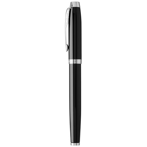 Parker IM Füllfederhalter (blaue Mine) - schwarz / chrom