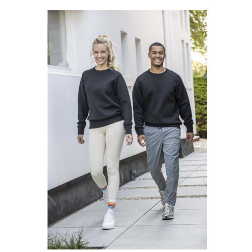 Yukon 350 g/m² Sportpullover mit Rundhalsausschnitt und Interlock Strick Unisex - schwarz / XS