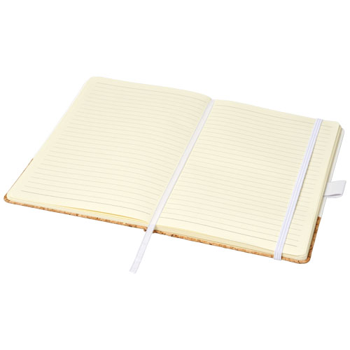 Evora A5 Notizbuch Thermo PU mit Kork - weiss