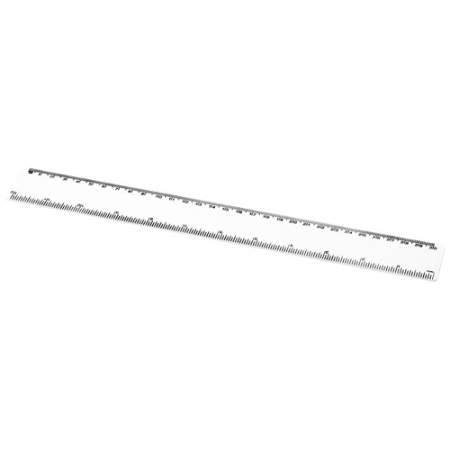 Refari 30 cm Lineal aus recyceltem Kunststoff - weiss