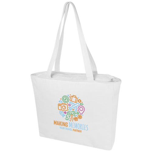 Trace Weekender 500 g/m²  Aware™ recycelte Tragetasche - weiss