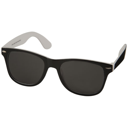Sun Ray Sonnenbrille mit zweifarbigen Tönen - weiss / schwarz