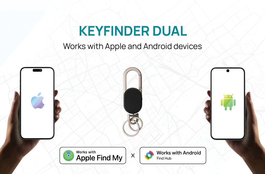 Keyfinder Dual Schlüsselanhänger mit weltweiter Ortung