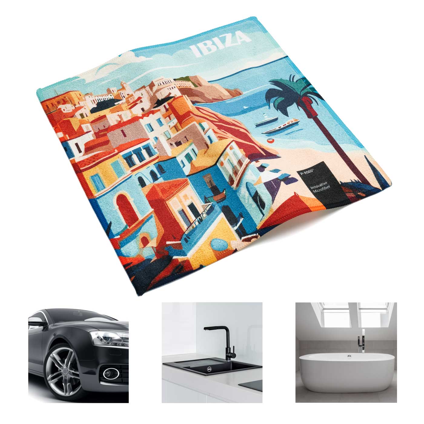 Universal-Microfasertuch 30x30 cm, All-Inclusive-Paket Express