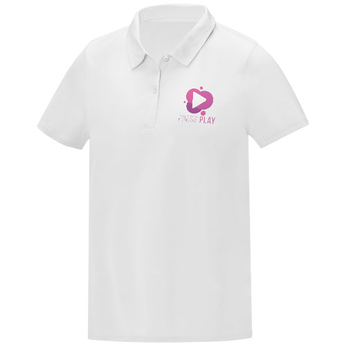 Deimos 105 g/m² Poloshirt cool fit mit Kurzärmeln für Damen - weiss / XS
