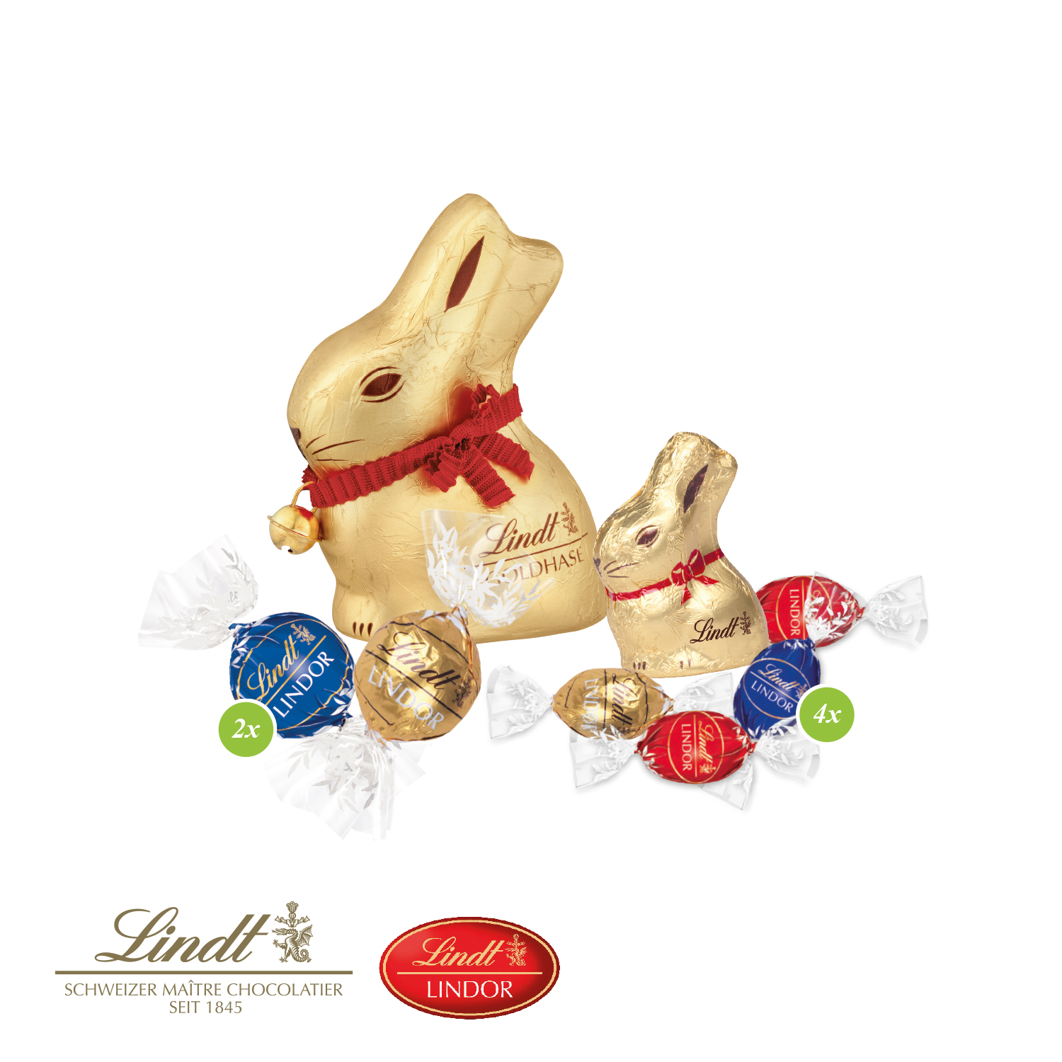 Großes Premium-Osternest mit Schokolade von Lindt