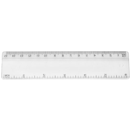 Renzo 15 cm Kunststofflineal - transparent klar