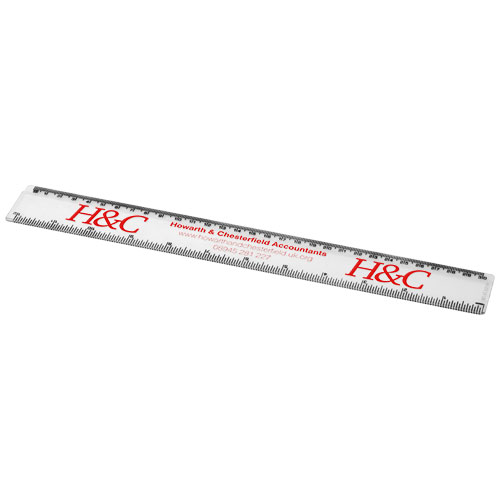 Renzo 30 cm Kunststofflineal - transparent klar