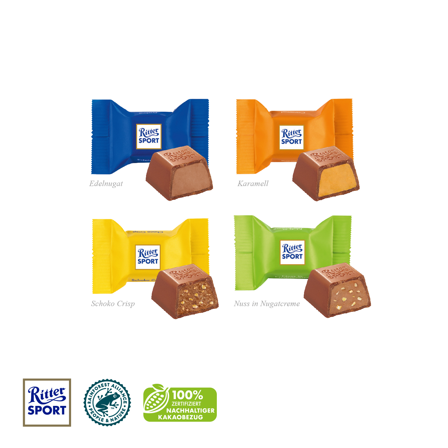 3D Adventskalender "Bus" mit Ritter SPORT Schokowürfel