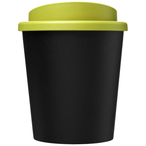 Americano® Espresso Eco 250 ml recycelter Isolierbecher  - schwarz / limone
