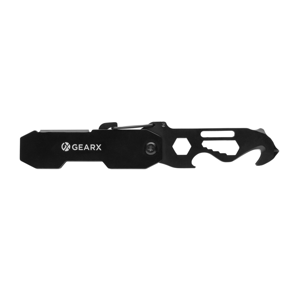 Gear X faltbares EDC-Werkzeug mit Kartonmesser & Karabiner