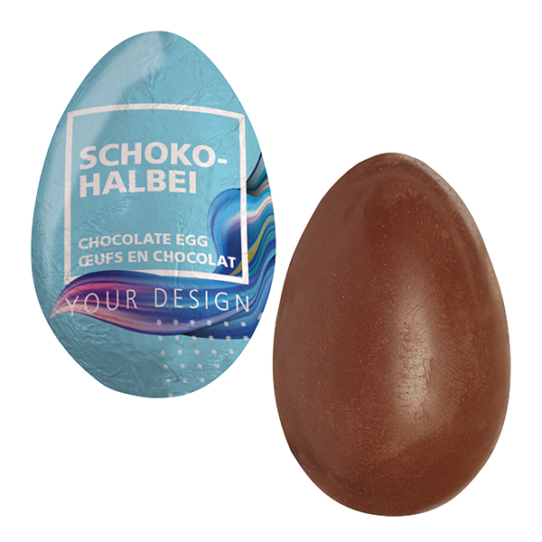 Vollgegossenes Schoko-Halbei